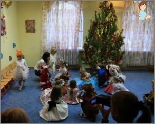 Szenario des Neujahrsmatinee für Kinder 5-6 Jahre älter des Kindergartens - im magischen Wald unter dem neuen Jahr