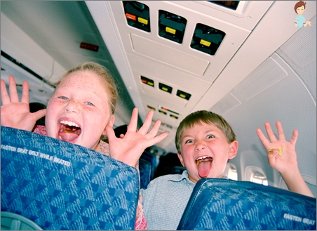 What to take a child in the plane