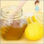 Lemon with honey from cough