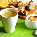 Ginger tea from cough in a child