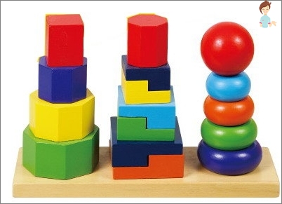 Wooden Toys - Pyramids and Cubes