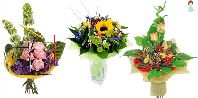 Beautiful bouquet on September 1 for a graduate