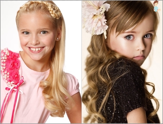 Beautiful hairstyles on September 1 for first grader