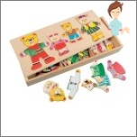 Puzzles de madera osos familiares