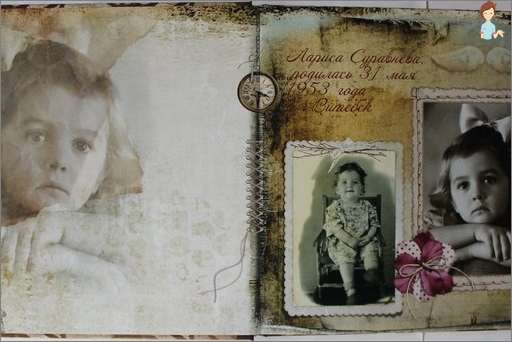 Family album as a gift to parents