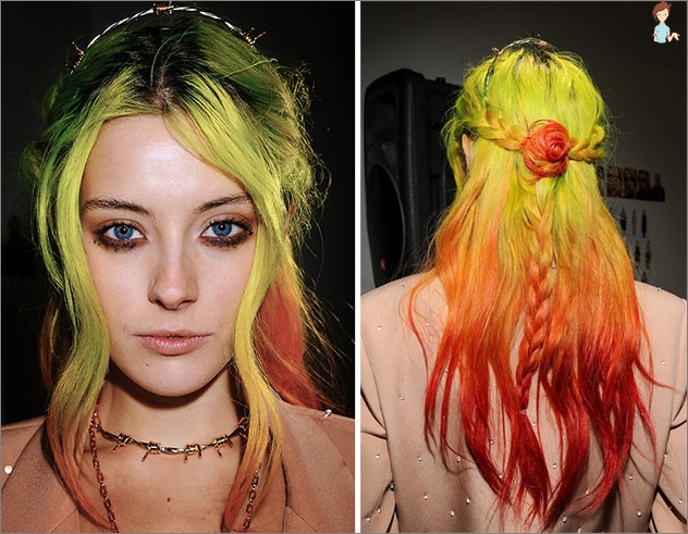 Modische Farben und Haarschatten 2014