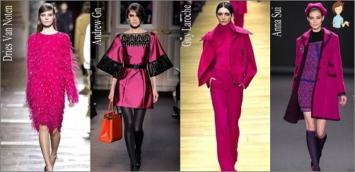 Fashionable colors in winter 2013-2014