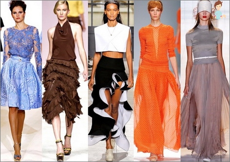 The most fashionable skirts of 2013