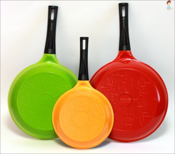 Correct frying pan with ceramic coating