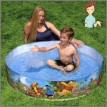 Piscina de quadro infantil