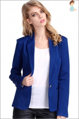 Blue jacket: what can be worn with