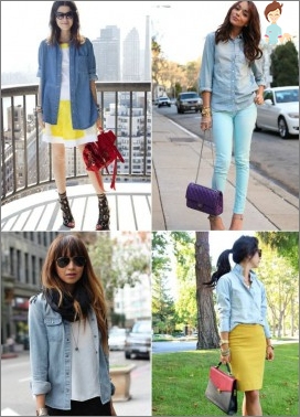 Style secrets: What to wear a denim shirt?