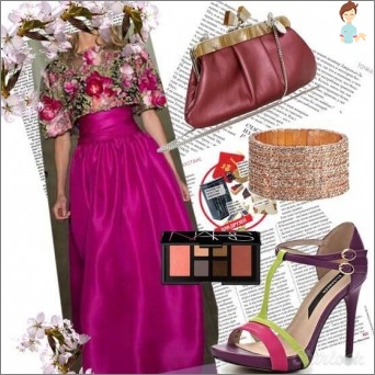 How to wear a fuchsia color dress: Create an attractive image using the outfit