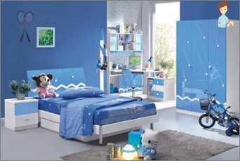 Interior in blue colors: subtlety and secrets