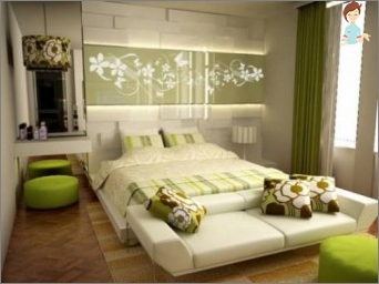 جميل رسم غرفة النوم الخاصة بك: مكياج السرير، السقف، الجدران، النوافذ