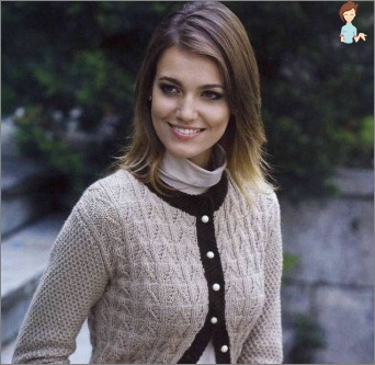 Pletenje jakne za pune žene: Radna tehnologija