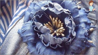 We make flowers from denim with their own hands!