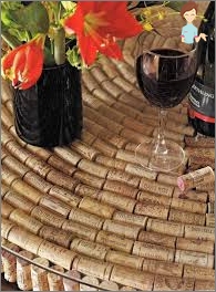 Corks from wine bottles: use options