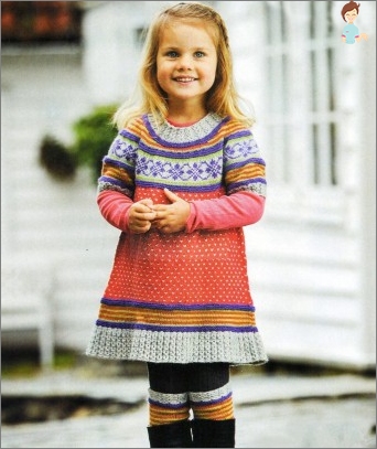 Knit dresses on knitting needles for all occasions