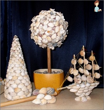 Crafts from seashells - Beautiful memories of summer