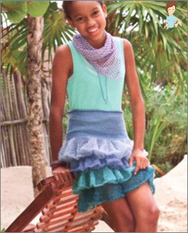 Priprema za zimu: Knit crochet suknja za djevojku