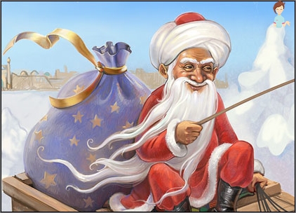 Santa Claus-Brüder in verschiedenen Ländern