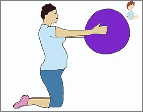 Übung für Brust - 3 Trimester der Schwangerschaft
